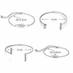 Buy Ferosh Delicate Shayne Cuff Bracelet Set - 4 Pcs Set - Purplle
