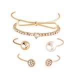 Buy Ferosh Eliana Gold Bracelet Set - 4 Pcs Bracelet Set - Purplle