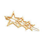 Buy Ferosh Triple Gold Star Hair Pin - Purplle