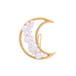 Buy Ferosh Cassia Pearl-Studded Crescent Gold Hair Pin - Purplle