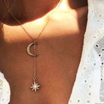 Buy Ferosh Star Moon Aysun Linked Necklace - Purplle