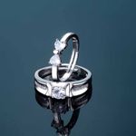 Buy Ferosh Azami Silver Couple Rings - Purplle