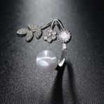 Buy Ferosh Florian Pearl Statement Ring - Purplle