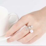 Buy Ferosh Florian Pearl Statement Ring - Purplle