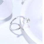 Buy Ferosh Pearl Zircon Silver Ring - Adjustable - Purplle