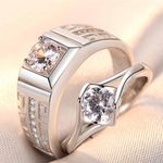 Buy Ferosh Charmant Couple Diamond Rings - Purplle