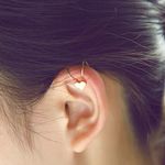 Buy Ferosh Heart-Shaped Ear Clip Earrings - Purplle