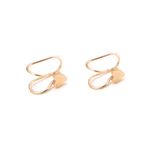 Buy Ferosh Heart-Shaped Ear Clip Earrings - Purplle