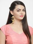 Buy Ferosh Gold Galore Indo-Western Drop Earrings - Purplle