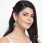Buy Ferosh Vivid Pastel Green Golden Drop Earrings - Purplle