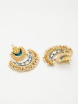 Buy Ferosh Soha Navy-Blue Pearl Chandbalis - Purplle