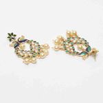 Buy Ferosh Medhya Peacock Blue Ethnic Earrings - Purplle