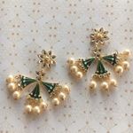 Buy Ferosh Emerald Green Pearl Ethnic Earrings - Purplle