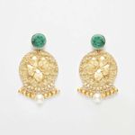 Buy Ferosh Floral Motif's Drop Earrings - Purplle