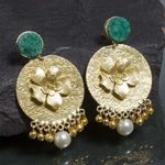 Buy Ferosh Floral Motif's Drop Earrings - Purplle