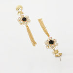 Buy Ferosh Navya 18K Gold Plated Designer Pearl Drop Earrings - Purplle