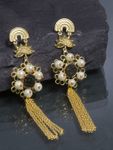 Buy Ferosh Navya 18K Gold Plated Designer Pearl Drop Earrings - Purplle