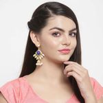 Buy Ferosh Swarnim Petal Indo-Western Earrings - Purplle