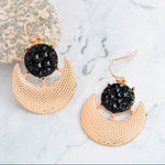 Buy Ferosh Annica Golden Crescent Earrings - Purplle