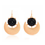 Buy Ferosh Annica Golden Crescent Earrings - Purplle
