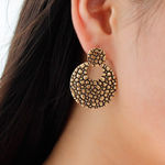 Buy Ferosh Antique Gold Drop Earrings - Purplle