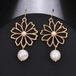 Buy Ferosh Floren Pearl Charm Drop Earrings - Purplle