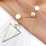 Buy Ferosh Triangular Western Style Drop Earrings - Purplle