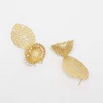 Buy Ferosh Chic Gold Deewan Dangler Earrings - Purplle