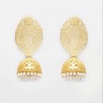Buy Ferosh Chic Gold Deewan Dangler Earrings - Purplle