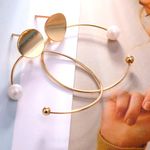 Buy Ferosh Semi Hoop Earrings - Purplle