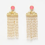 Buy Ferosh Anika Coral Chain Tassel Earrings - Purplle