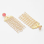 Buy Ferosh Anika Coral Chain Tassel Earrings - Purplle
