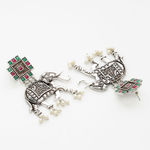 Buy Ferosh Karnik Oxidized Elephant Earrings - Purplle