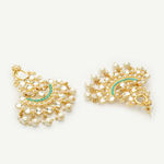 Buy Ferosh Maulik Turquoise Pearl Charm Ethnic Earrings - Purplle