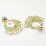 Buy Ferosh Aarya Pearl-Charm Chandbali Earrings - Purplle