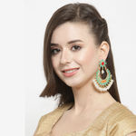 Buy Ferosh Aarya Pearl-Charm Chandbali Earrings - Purplle