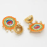 Buy Ferosh Athmika Kamal Jhumki Earrings - Purplle
