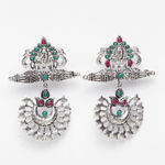 Buy Ferosh Mayurika Oxidised Ethnic Earrings - Purplle