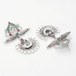 Buy Ferosh Mayurika Oxidised Ethnic Earrings - Purplle