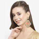 Buy Ferosh Mehar Red Pearl Ethnic Earrings - Purplle