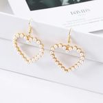 Buy Ferosh Ophelia Pearl Heart Drop Earrings - Purplle