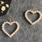 Buy Ferosh Ophelia Pearl Heart Drop Earrings - Purplle