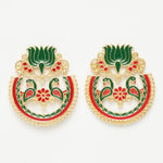 Buy Ferosh Mahira Artistic Ethnic Earrings - Purplle
