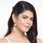 Buy Ferosh Amiya Half Sun Rays - Crescent Moon Golden Drop Earrings - Purplle
