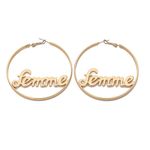 Buy Ferosh Femme Hoop Earrings - Purplle