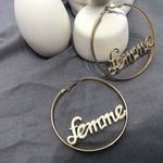 Buy Ferosh Femme Hoop Earrings - Purplle