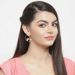 Buy Ferosh Gold Scooter Hoop Earrings - Purplle