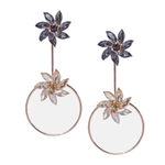 Buy Ferosh Kielo Dangler Hoop Earrings - Purplle