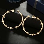 Buy Ferosh Star Hoop Earrings - Purplle