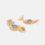 Buy Ferosh Phiroza Golden Jhumki Earrings - Purplle